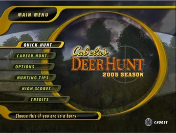 Cabela's Deer Hunt - 2005 Season screen shot title